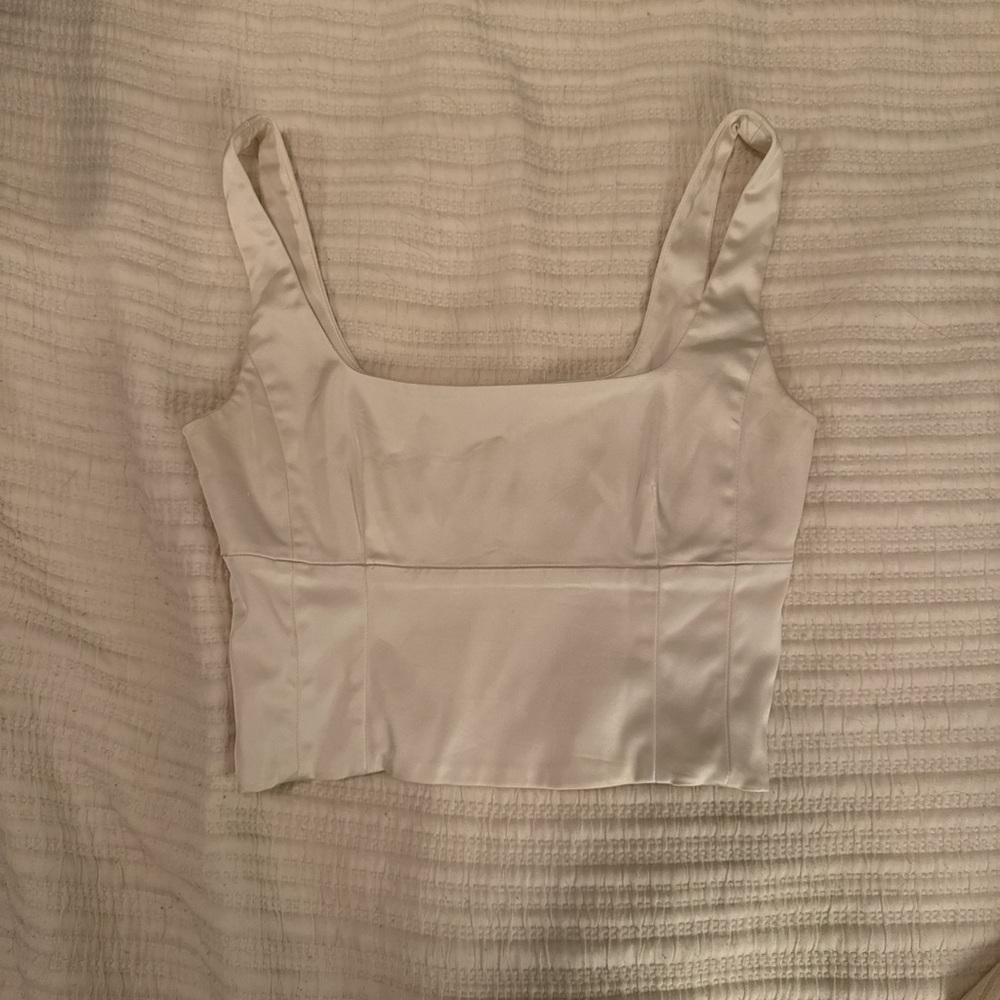 Wilfred Cream Crop Top